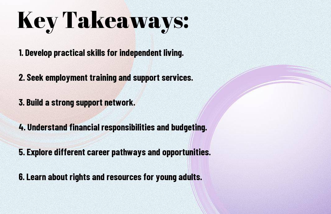 preparing for employment and independent living Autism Support